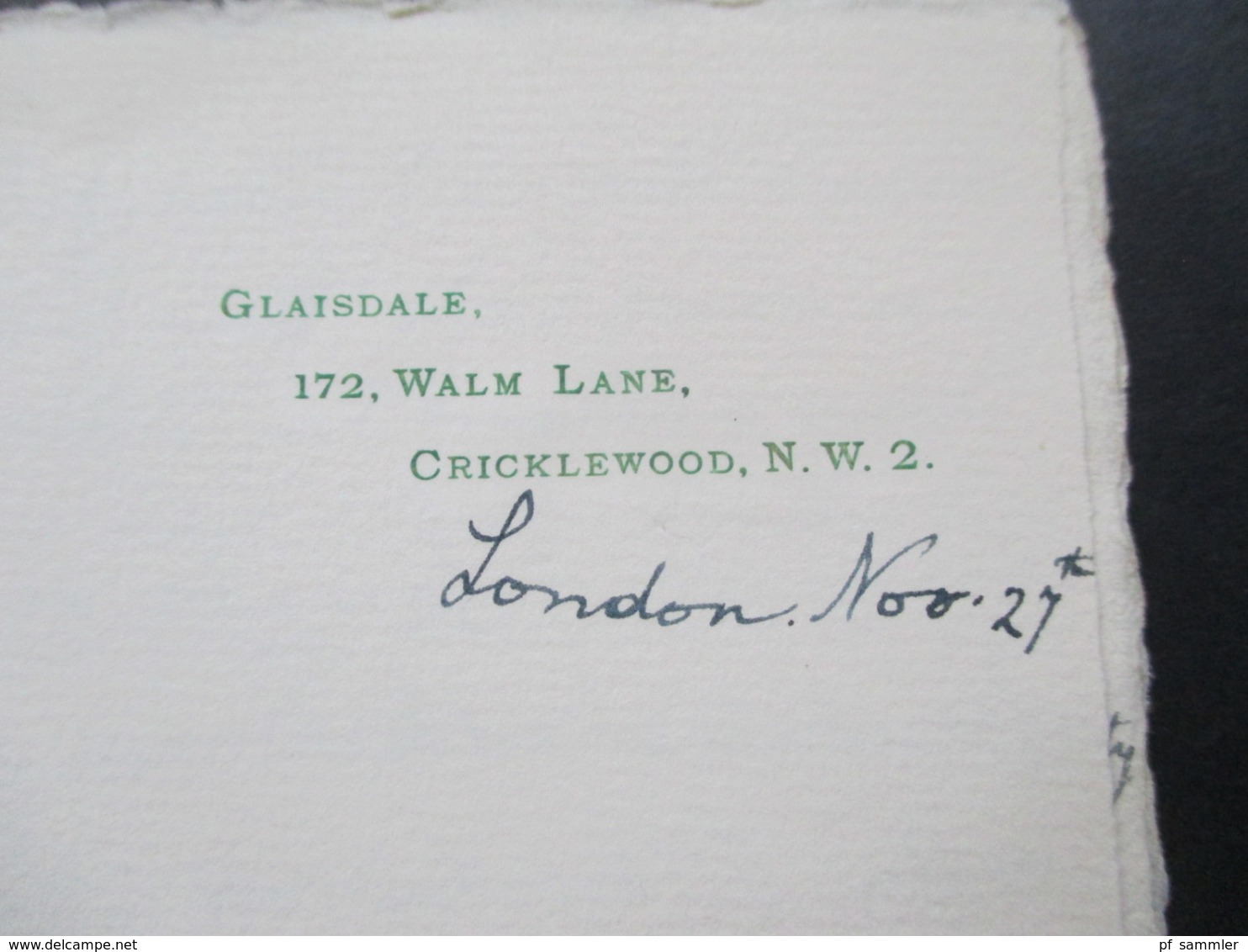 GB 1923 Brief von London nach Berne Schweiz abgestempelt ohne Marken und Nachporto 80. 2x Schweiz Nachportomarken