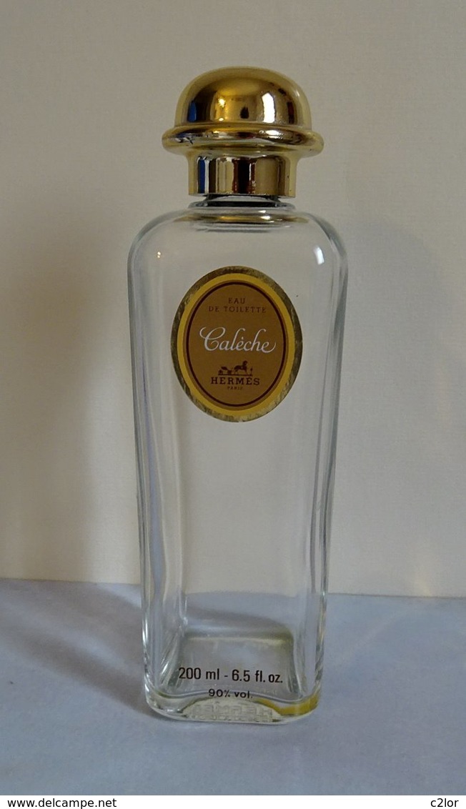 Flacon Rechargeable à Bouchon   "CALECHE "  D'HERMES  VIDE/EMPTY   Eau De Toilette 200 Ml - Flacons (vides)