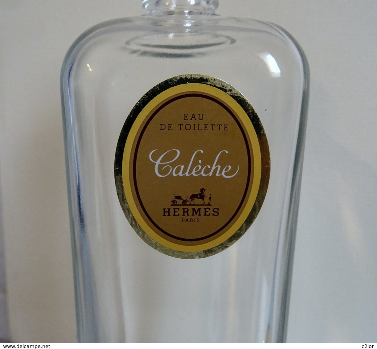 Flacon Rechargeable à Bouchon   "CALECHE "  D'HERMES  VIDE/EMPTY   Eau De Toilette 200 Ml - Flacons (vides)