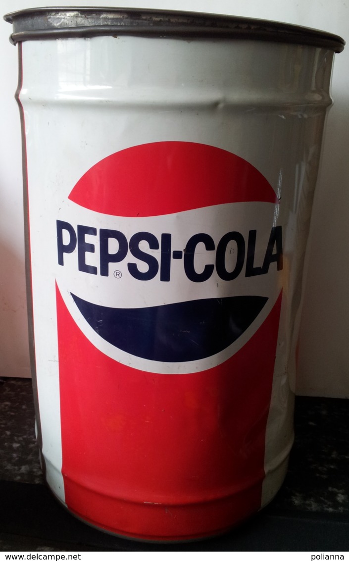 M#0V35 BIDONE SGABELLO In LATTA PROMO PEPSI - COLA Anni '80 - Dosen