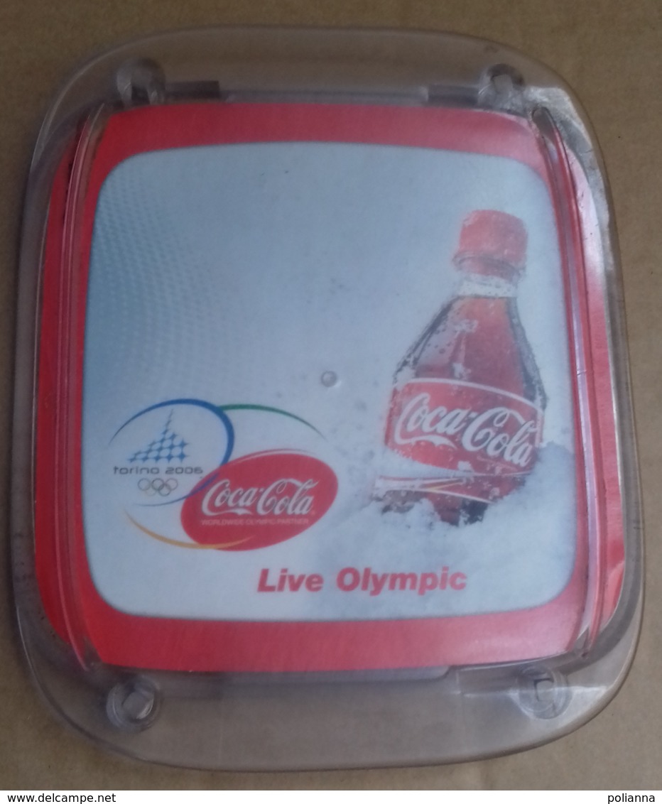 M#0V38 PORTACENERE LIVE OLYMPIC COCA COLA VINTAGE/OLIMPIADI - Ceniceros