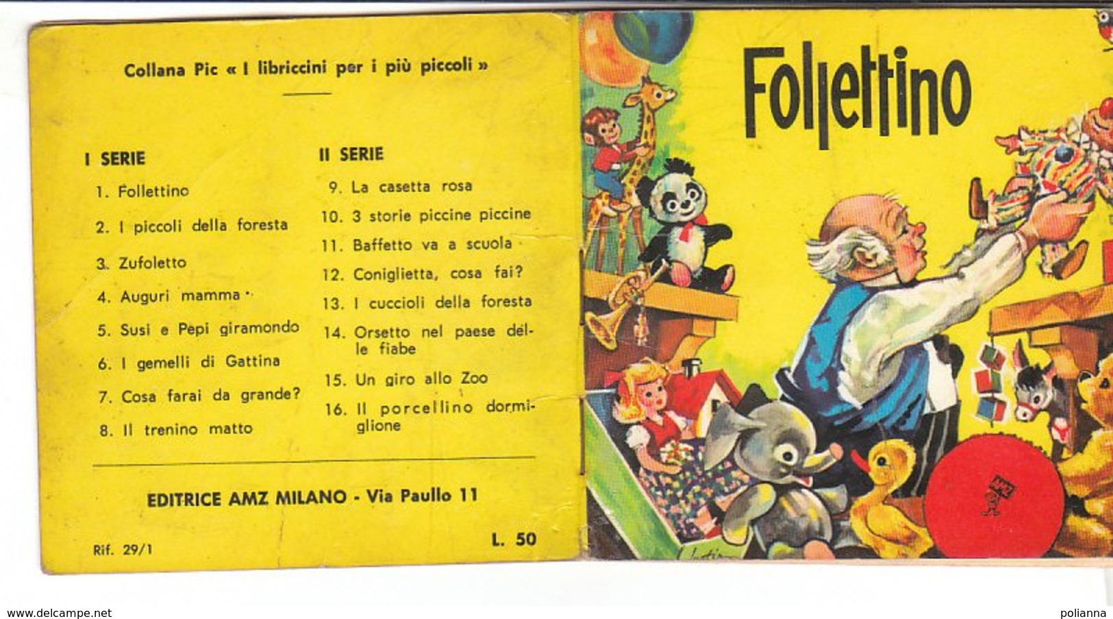 M#0V81 Albetto Illustrato - Collana PIC "I Libricini Per I Più Piccoli" FOLLETTINO  Ed.AMZ - Old