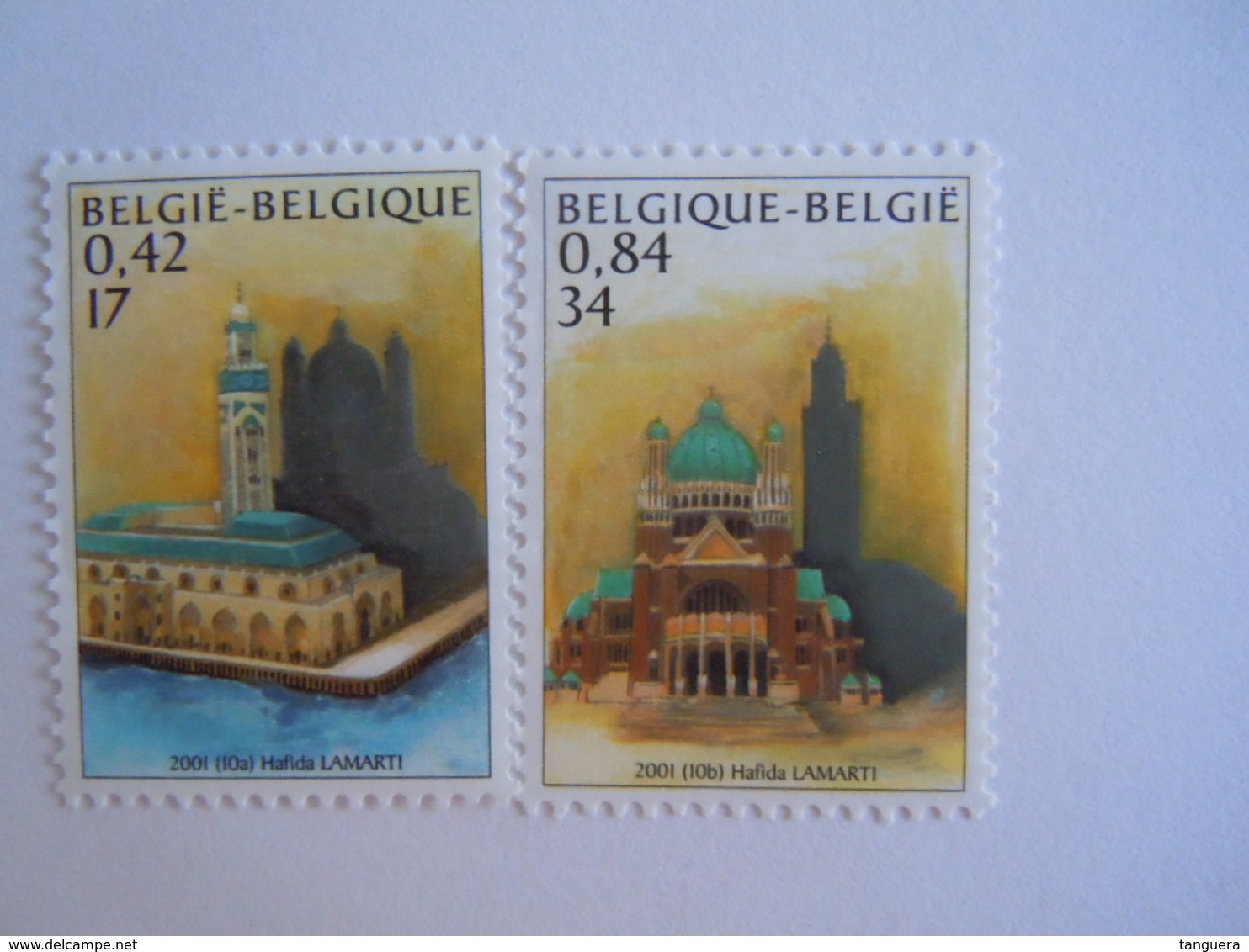 België Belgique 2001 Emission Commune Maroc Mosqué Basilique Gemeenschappelijk Met Marokko 3002-3003 MNH ** - Ungebraucht