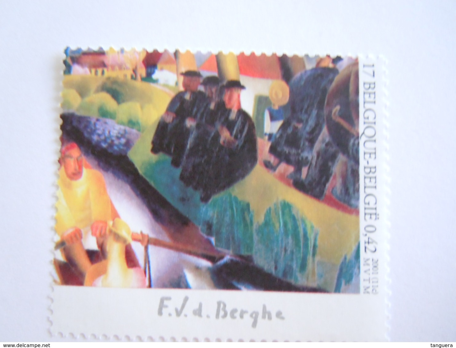 België Belgique 2001 Frits Van Den Berghe Zondag Dimanche Tableau 3006 MNH ** - Unused Stamps