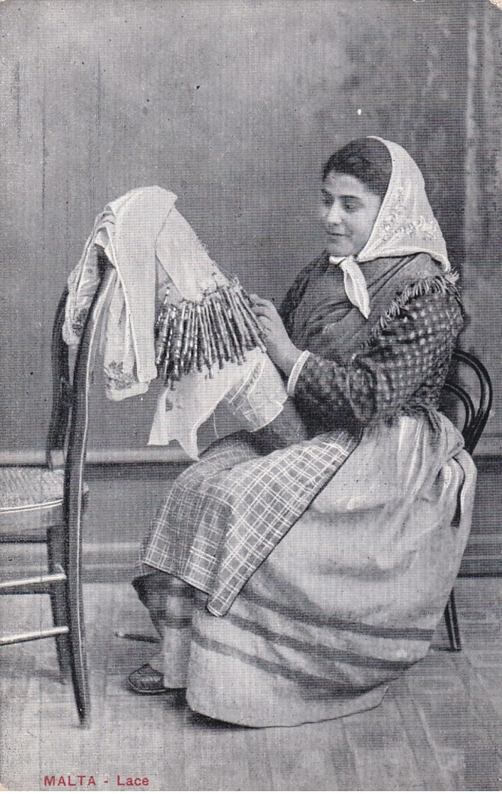 MALTA, 1900-1910's; Lace Worker - Malta