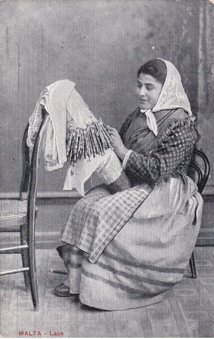 MALTA, 1900-1910's; Lace Worker - Malte