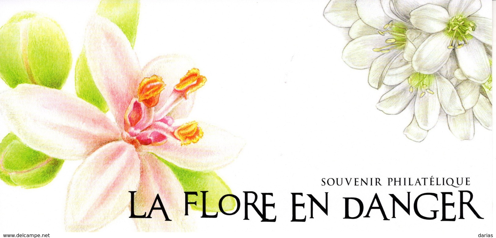 BLOC SOUVENIR PHILATELIQUE N° 155 "LA FLORE EN DANGER" Neuf Luxe. - Neufs