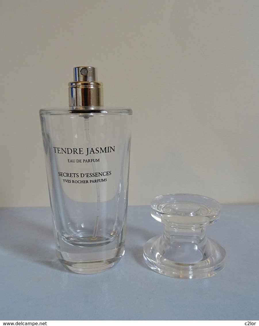 Flacon Vaporisateur "TENDRE JASMIN" D'Yves ROCHER  Eau De Parfum 50 Ml VIDE/EMPTY - Flacons (vides)