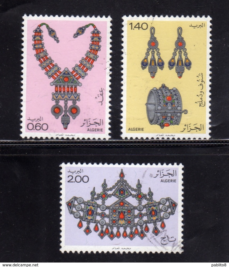 ALGERIA ALGERIE 1980 JEWELRY GIOIELLI COMPLETE SET SERIE COMPLETA MNH - Algeria (1962-...)