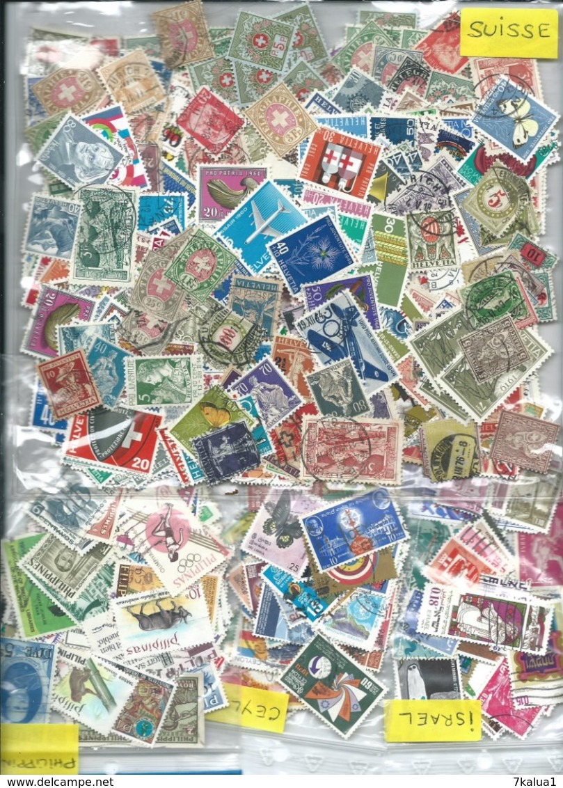 GROS VRAC, Des Milliers De Timbres En Pochettes Et Sur Feuilles D'albums. Tous Pays. - Lots & Kiloware (mixtures) - Min. 1000 Stamps