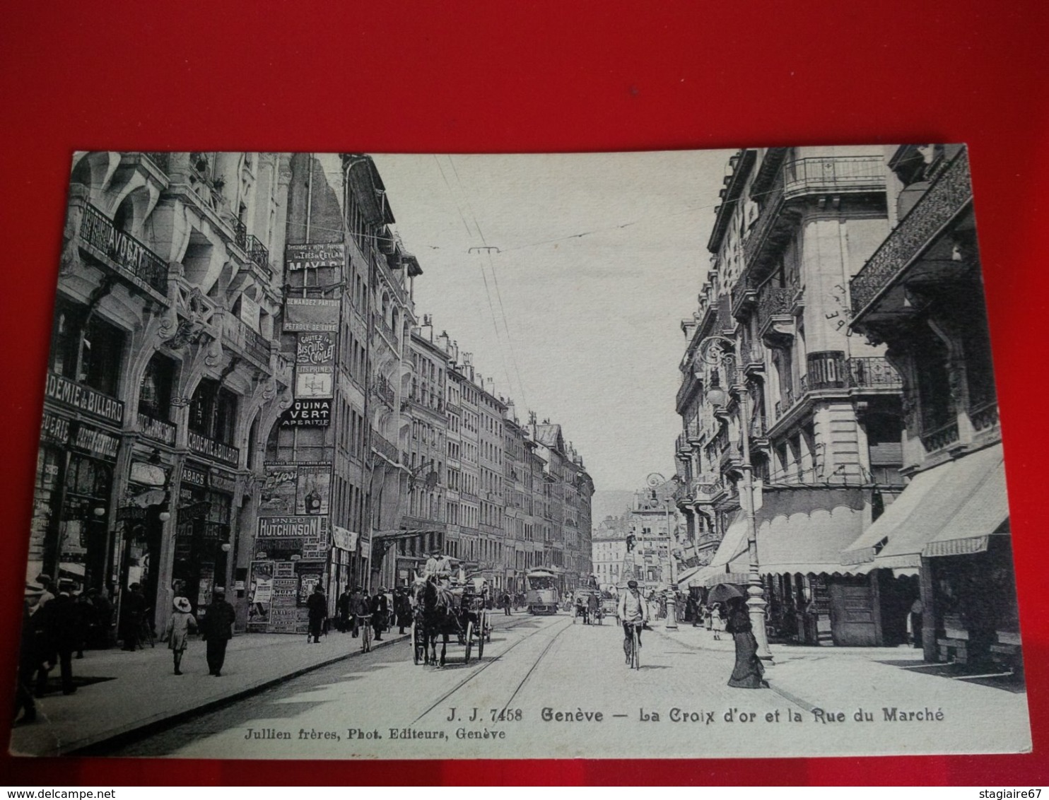 GENEVE LA CROIX D OR ET LA RUE DU MARCHE - Slowakije