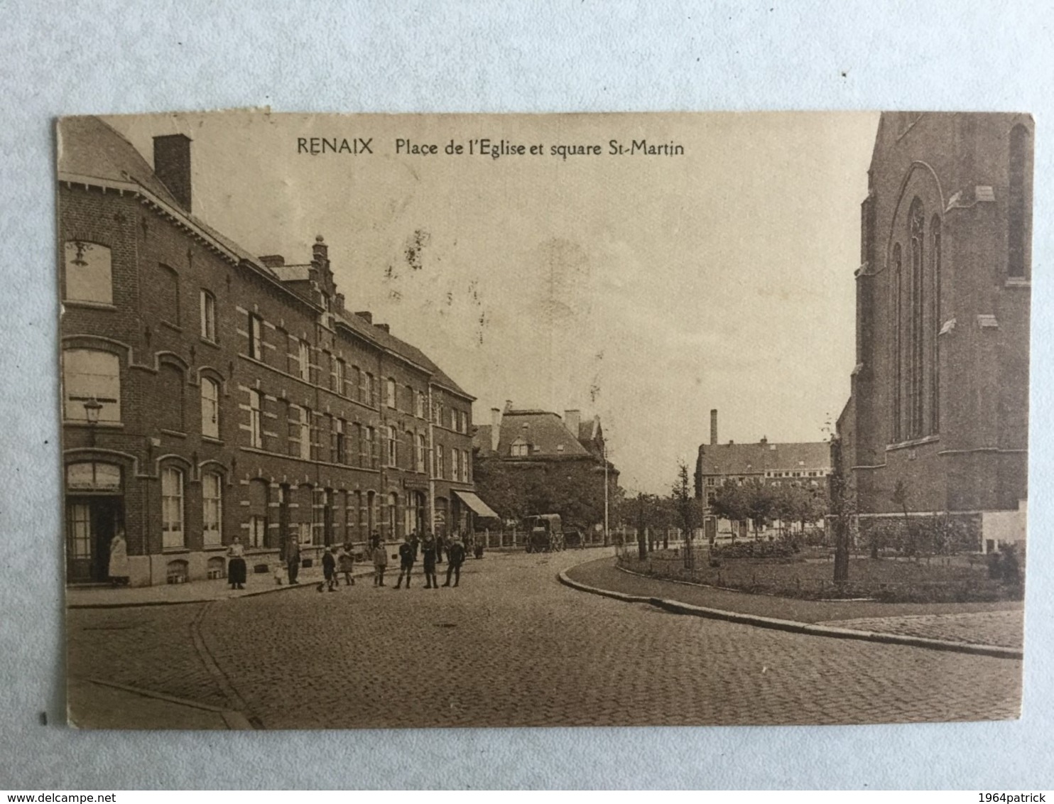 RONSE 1925  RENAIX PLACE DE L' EGLISE ET SQUARE ST-MARTIN - Renaix - Ronse