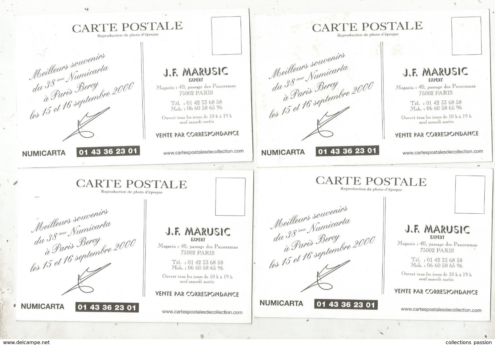 Cp , Métier , Reproductions , Tonnelier ,marchand De Vin ,Bercy ,Paris ,2 Scans , LOT DE 4 CARTES POSTALES - Artisanat