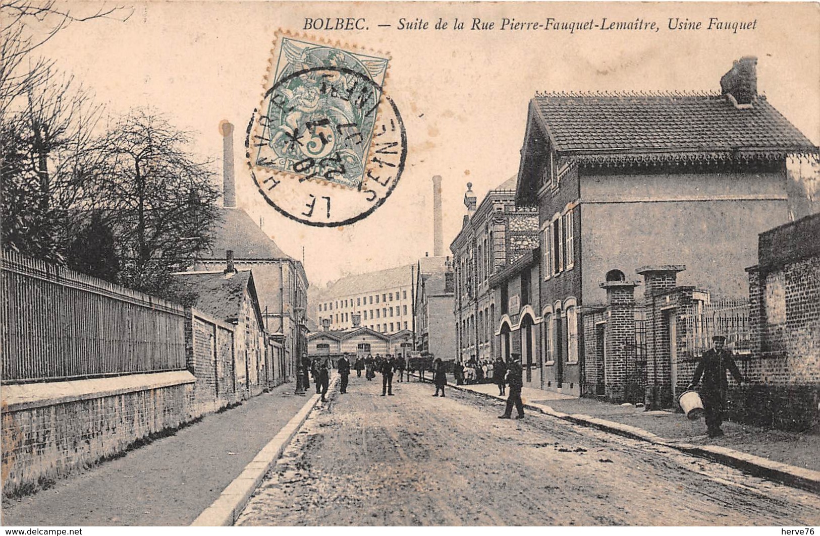 BOLBEC -  Suite De La Rue Pierre Fauquet Lemaitre - Usine Fauquet (carte Pas Courante) - Bolbec