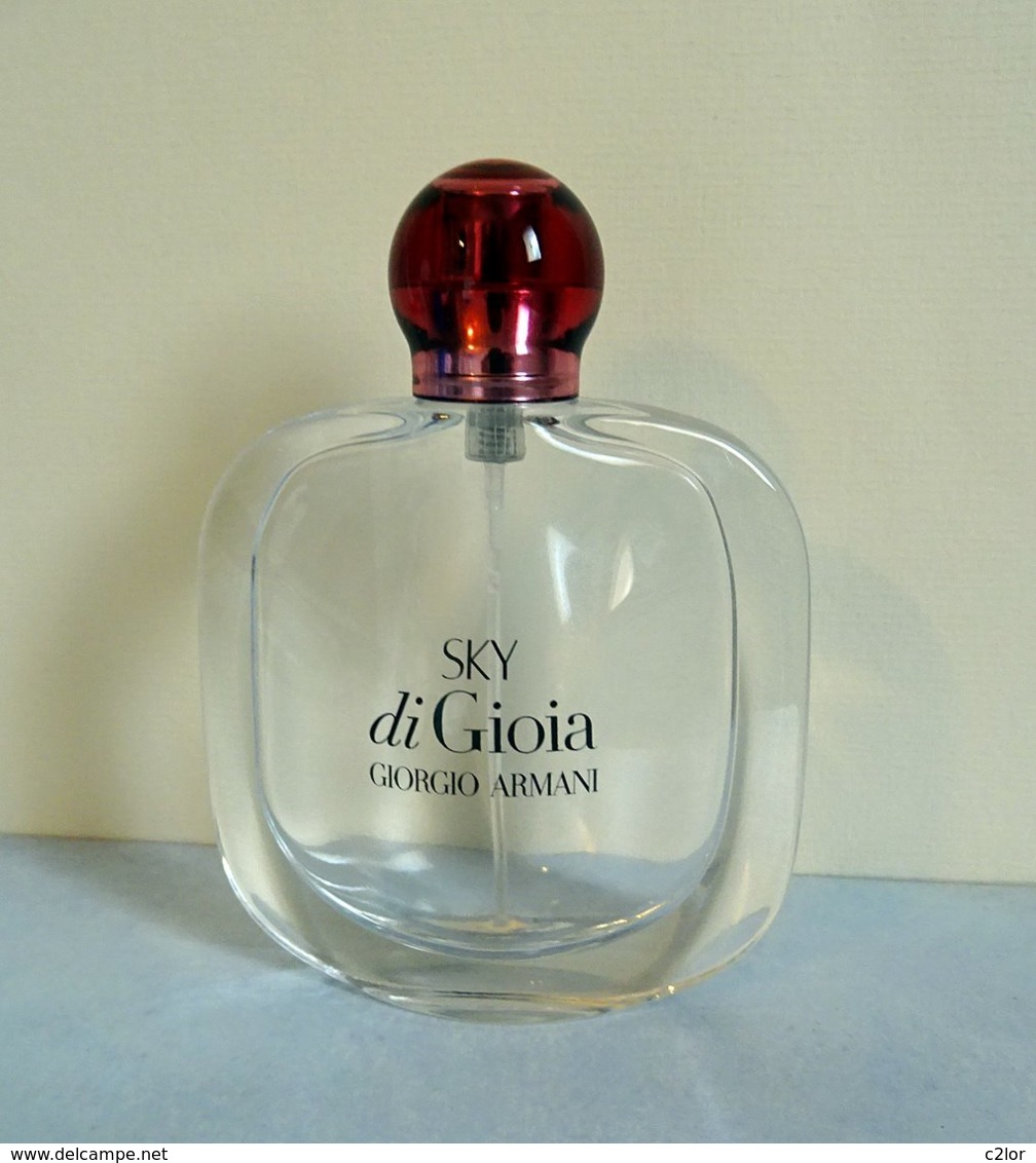 Flacon Vaporisateur "SKY Di GIOIA "  De GIORGIO ARMANI Eau De Parfum 50 Ml VIDE/EMPTY - Flacons (vides)