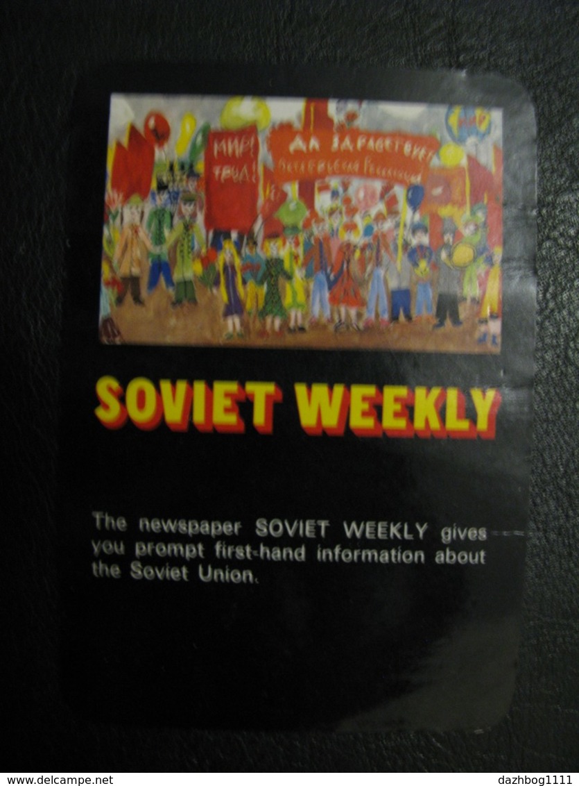 USSR Soviet Russia  Pocket Calendar Soviet Weekly 1979 - Small : 1961-70