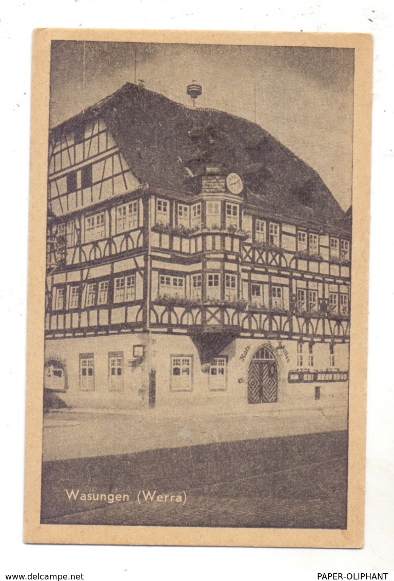 0-6104 WASUNGEN, Rathaus, 1957 - Wasungen