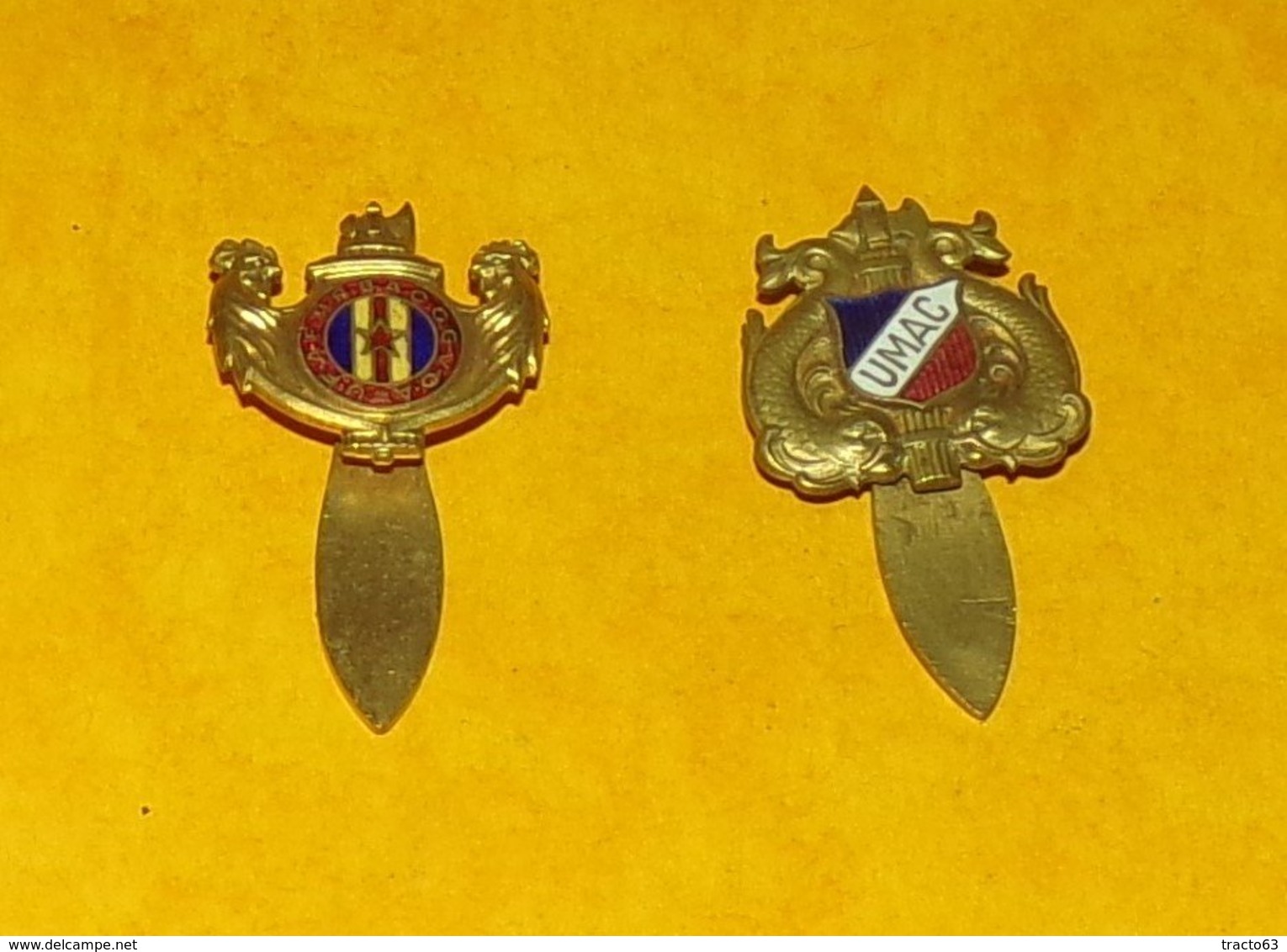 INSIGNE BOUTONNIERE U.M.A.C (Union Des Mutilés Et Anciens Combattants) ET AUTRE BOUTONNIERE,  ETAT A VOIR ,VOIR PHOTOS . - France