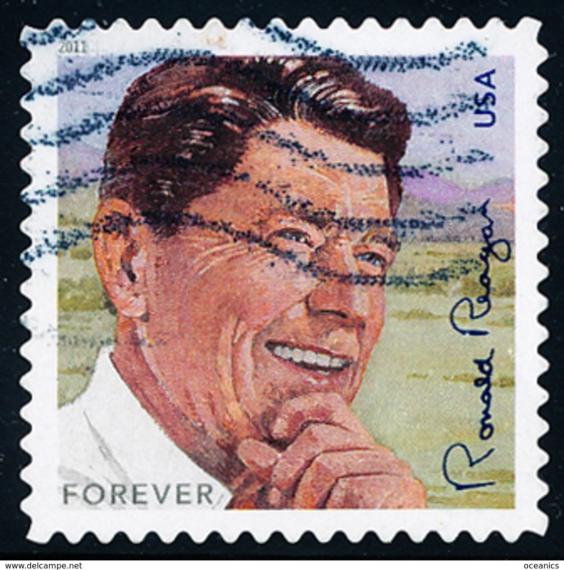 Etats-Unis / United States (Scott No.4494 - Ronald Reagan) (o) - Oblitérés