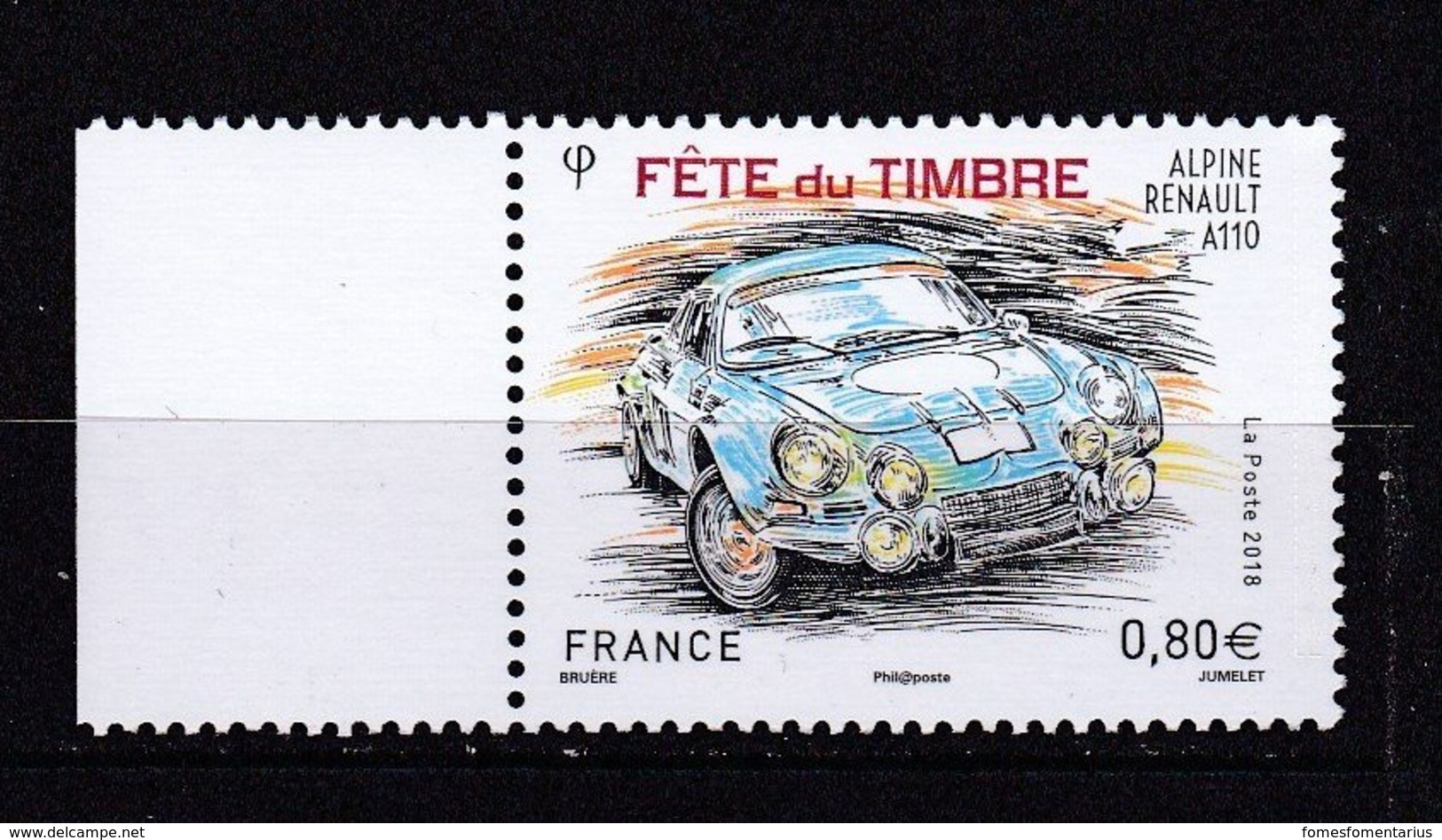 Fête Du Timbre 2018 Renault Alpine A 110 - Neufs