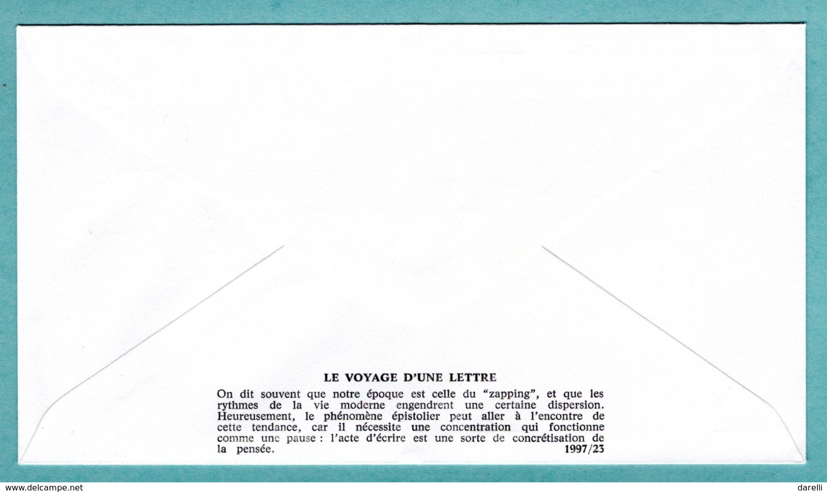 FDC France 1997 - Les Journées De La Lettre -  Le Voyage D'une Lettre - La Distribution - YT 3064 - Paris - 1990-1999