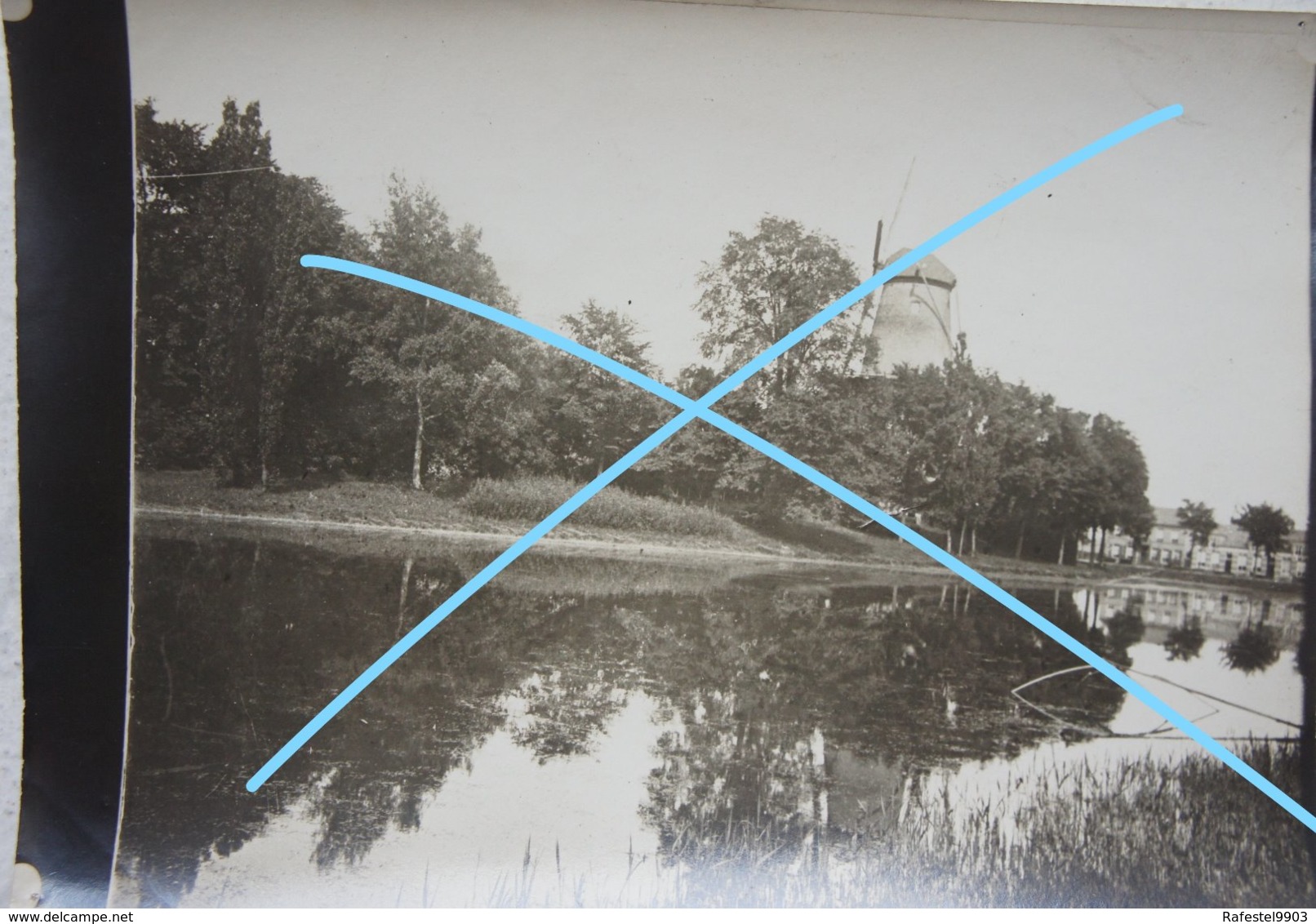 Photo SAINT OMER MOULIN MOLEN Canal  Vers 1900 - Places