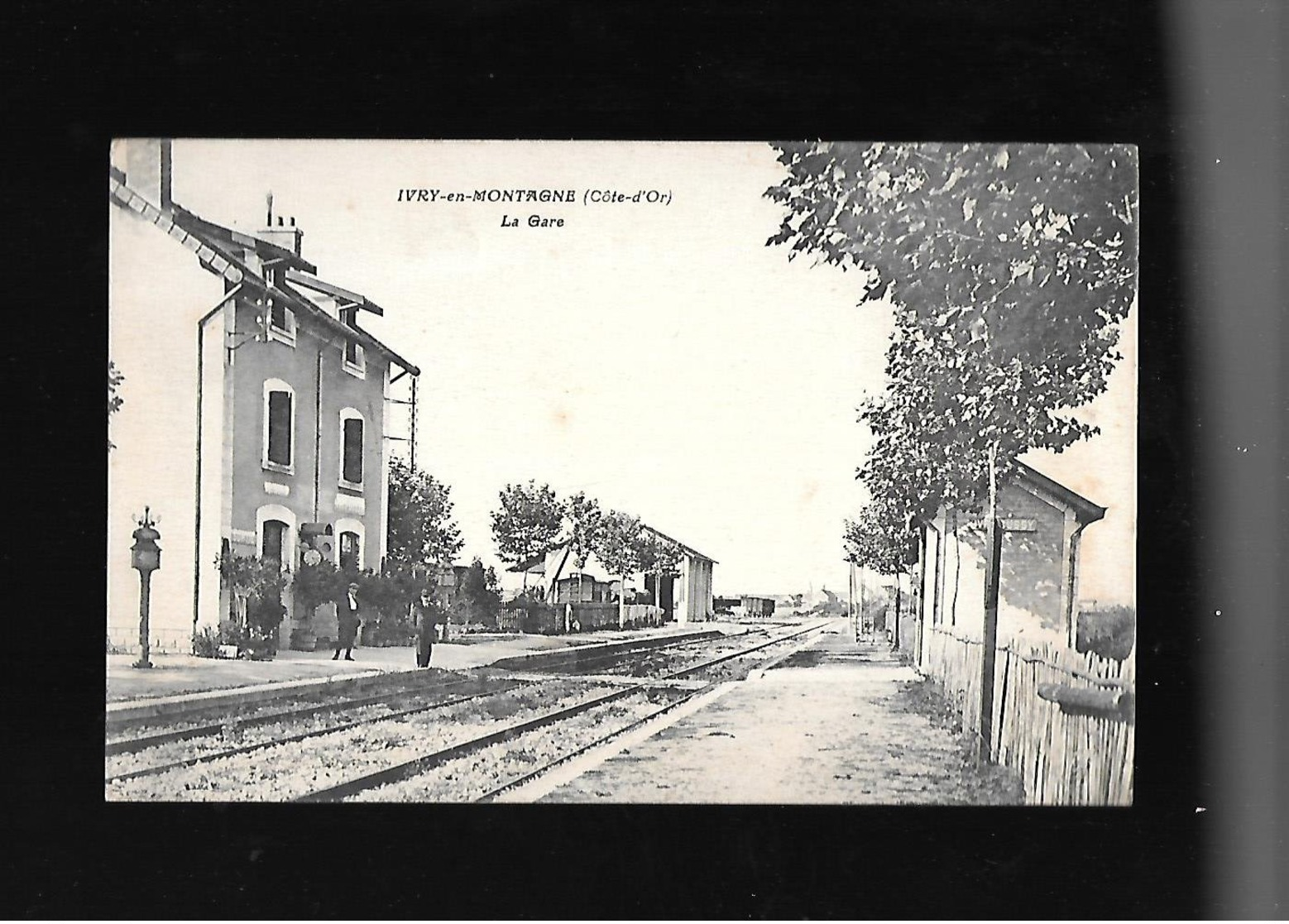 C.P.A. DE LA GARE A IVRY EN MONTAGNE 21 - Autres & Non Classés