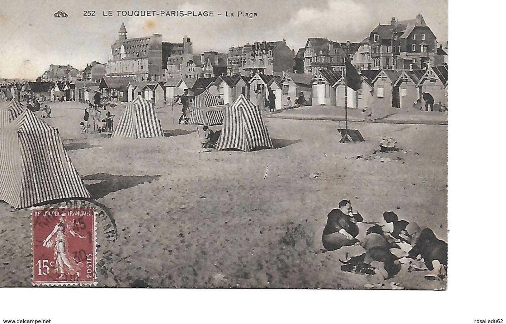 62 LE TOUQUET Cpa La Plage  252 CAD - Le Touquet