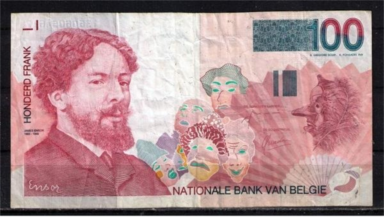 3 Banknoten 100 Belgische Franken  27002705 - Autres & Non Classés