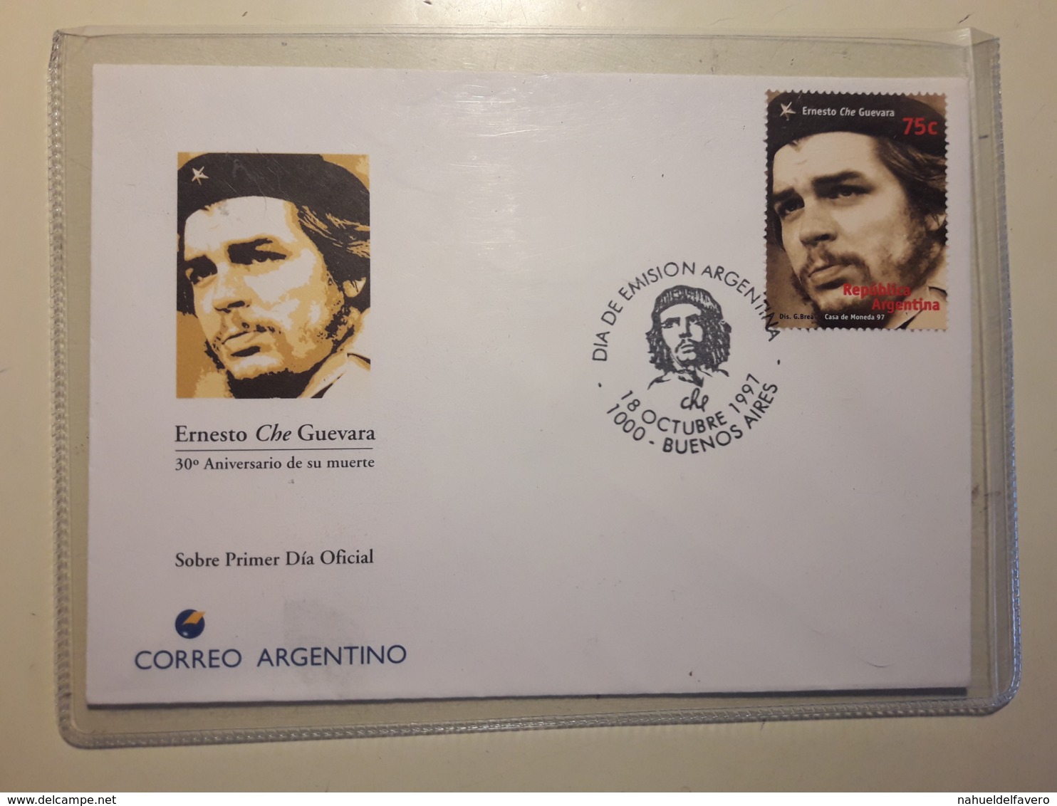 Argentine Fdc, 30ème Anniversaire De La Mort De Che Guevara 1997 - FDC