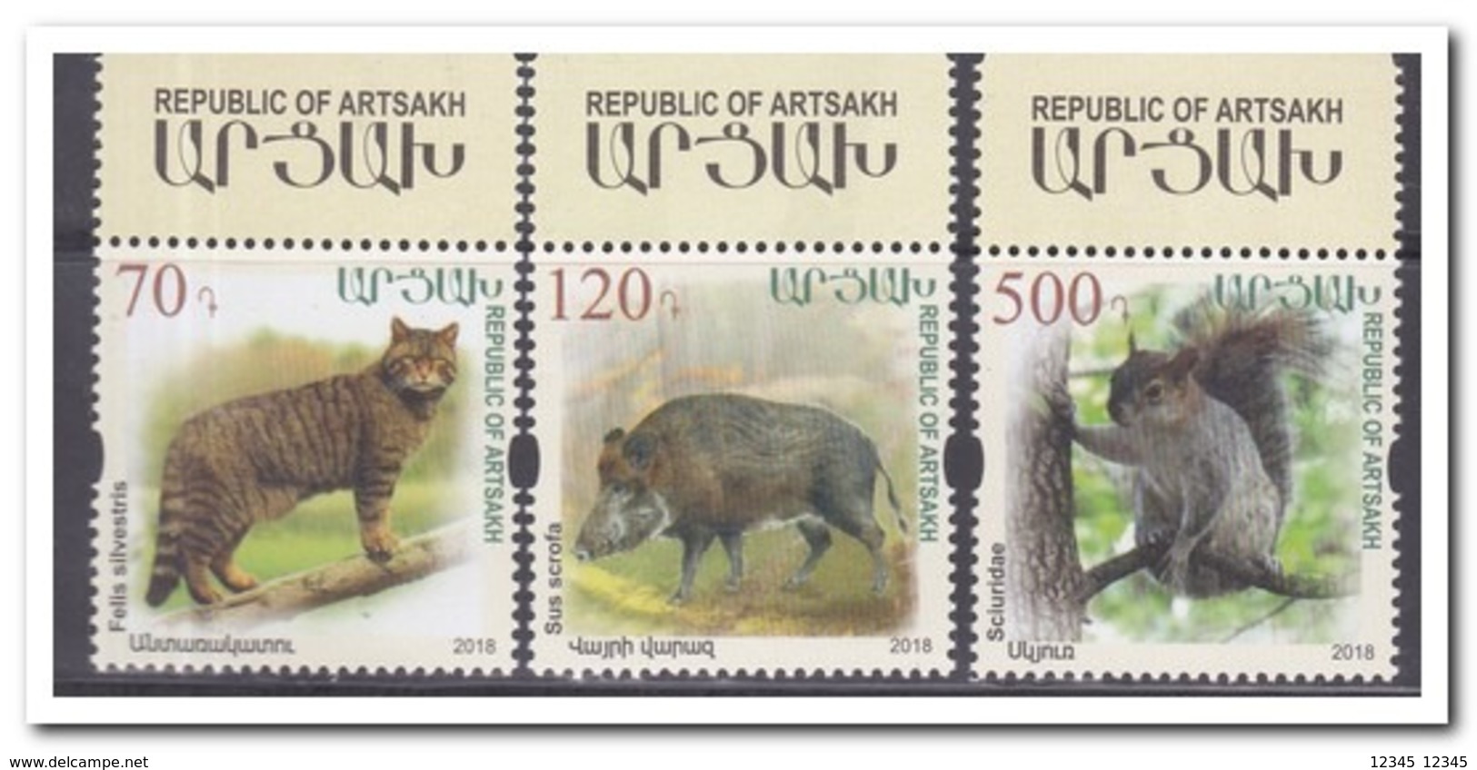 Nagorno Karabaki 2018, Postfris MNH, Animals - Sonstige - Asien