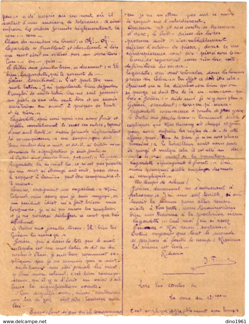 VP15.714 - MILITARIA - TUNIS 1923 - Journal N°2 - La Viox Du 12 ème Régiment De Tirailleurs - Documents