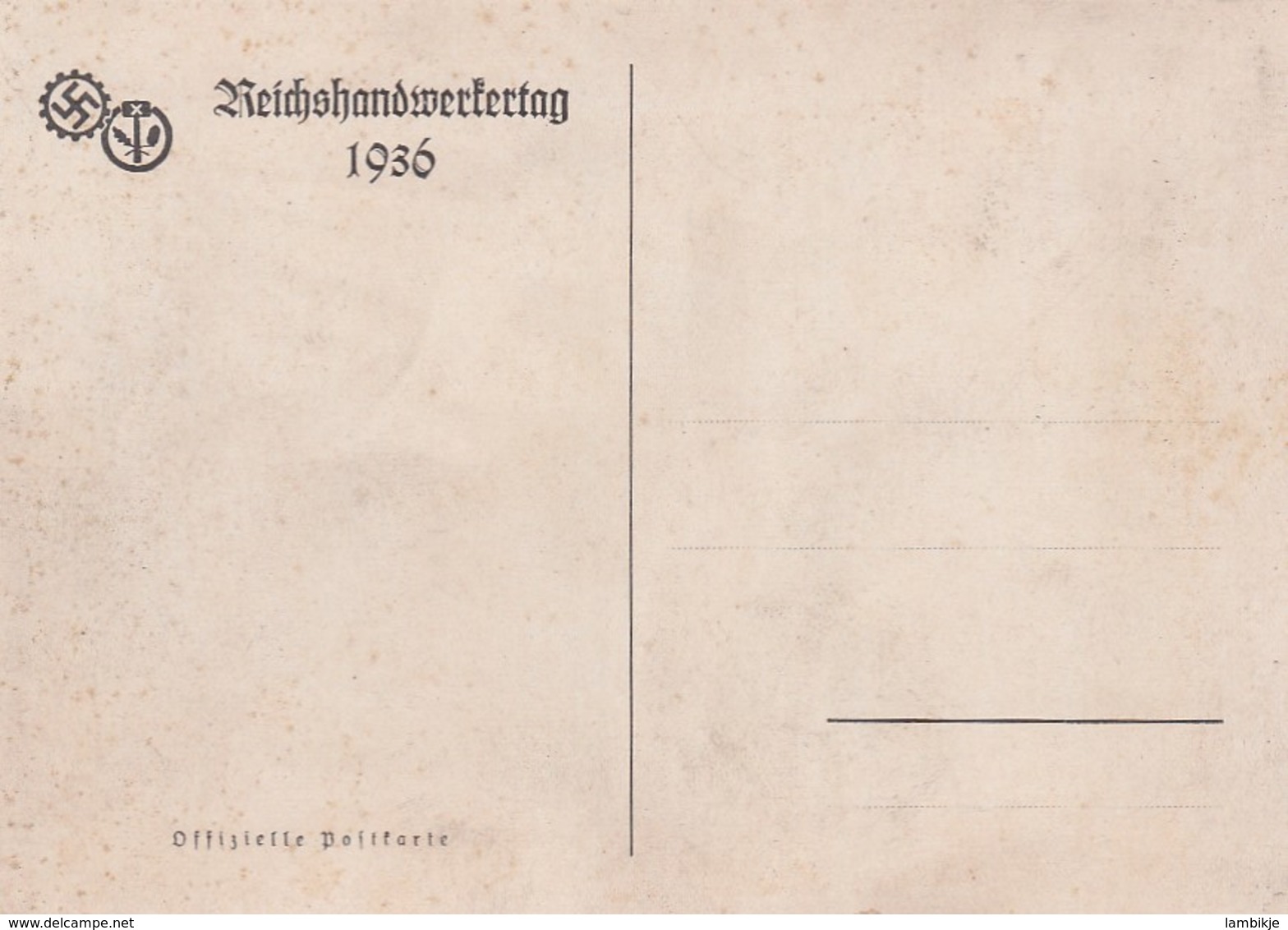 Deutsches Reich Postkarte Propaganda 1936 - Lettres & Documents
