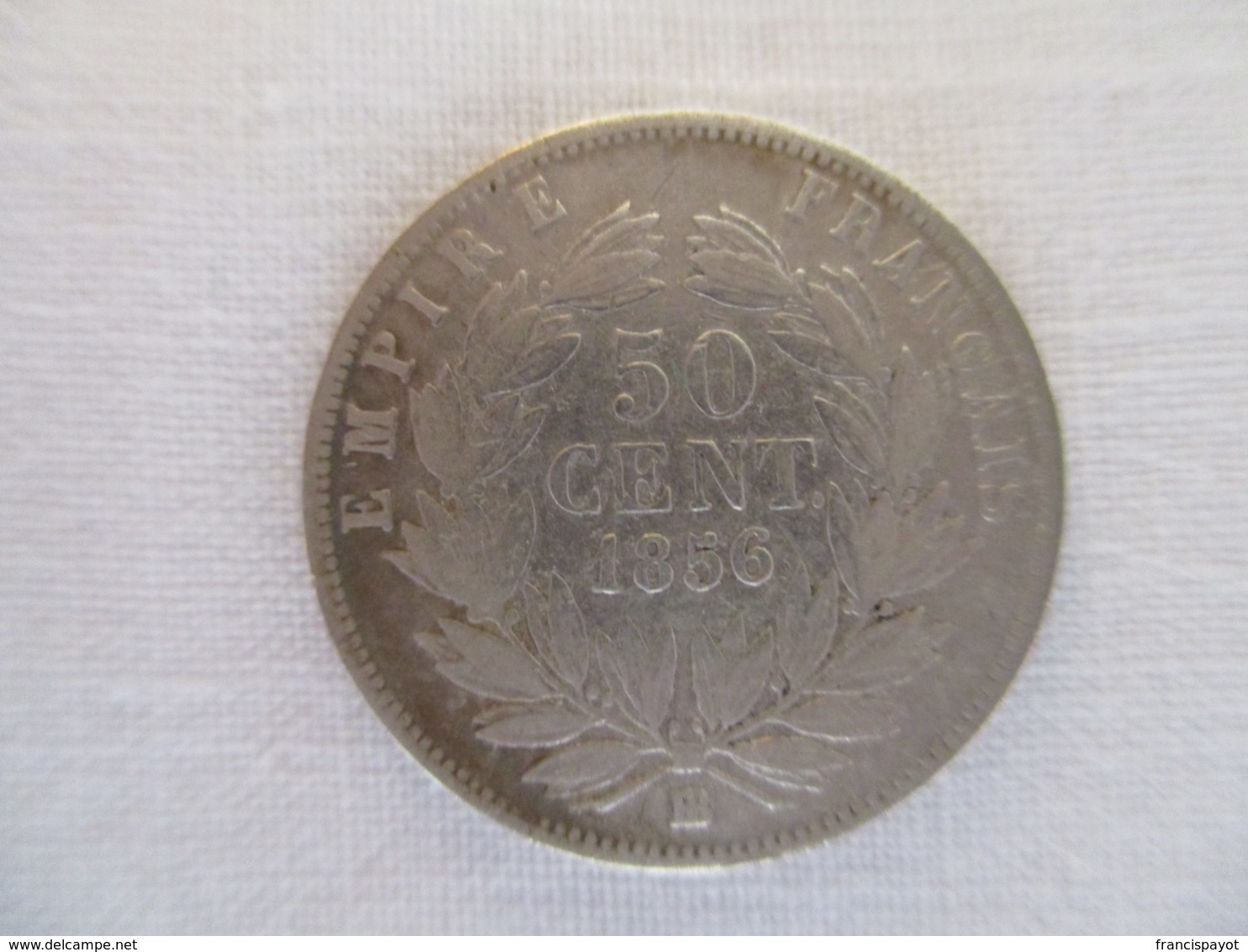 France: 50 Centimes 1856 BB (Strasbourg) - Autres & Non Classés