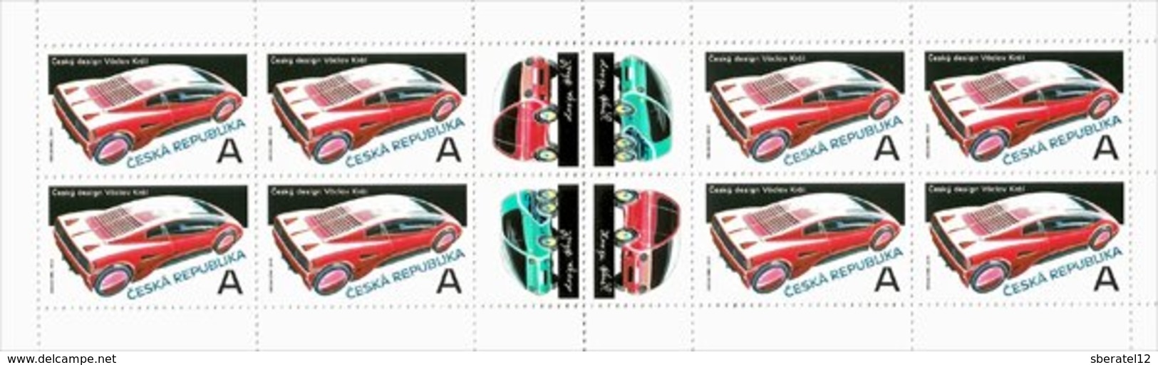 1045 Czech Republic 2019 Czech Design Vaclav Kral Mint Stamp Booklet ** MNH Cars, Vehicle, Auto Tatra MTX V8, Dioss Rebe - Storia Postale