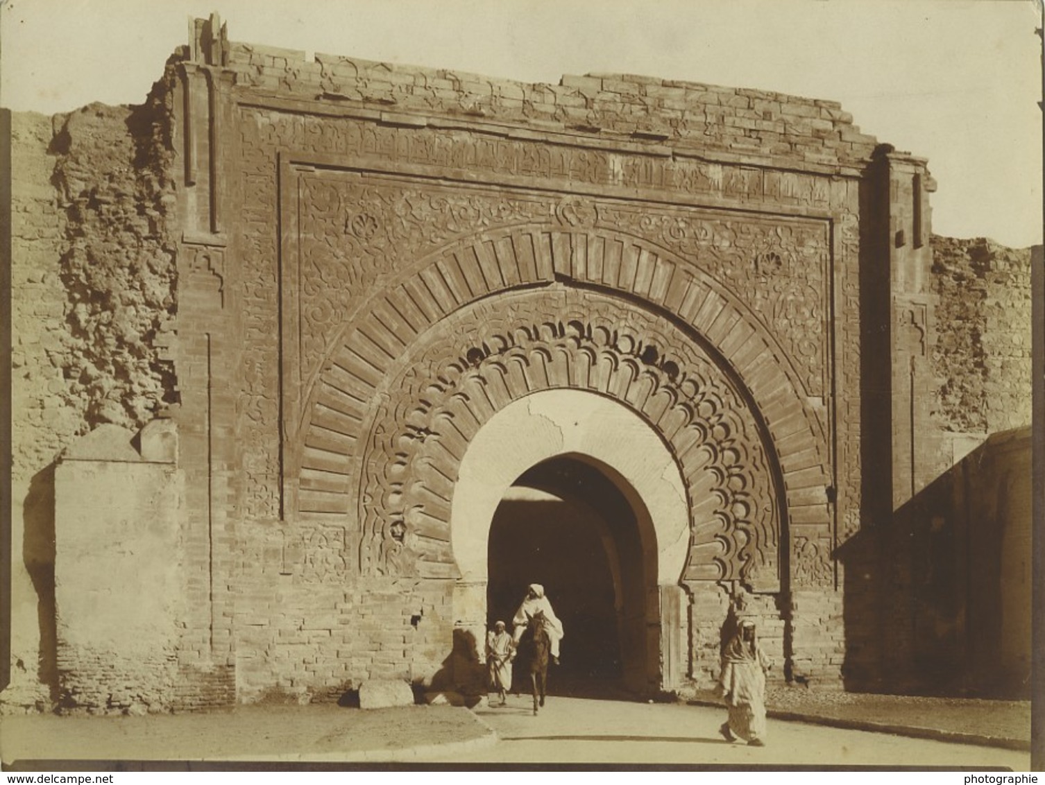 Maroc Marrakech Porte Bab Agnaou Ancienne Photo Felix 1915 - Afrika