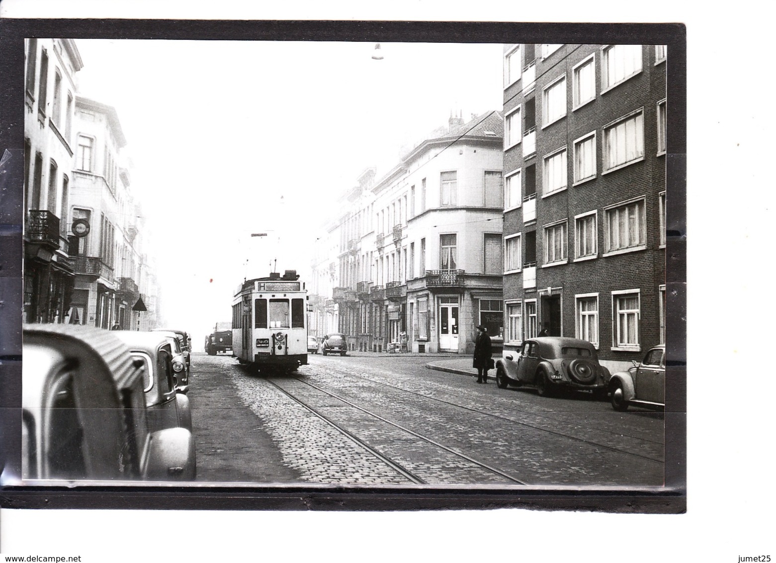 Photo Tram - Bruxelles - Schaerbeek - Rue Royale  (1959) - Schaarbeek - Schaerbeek