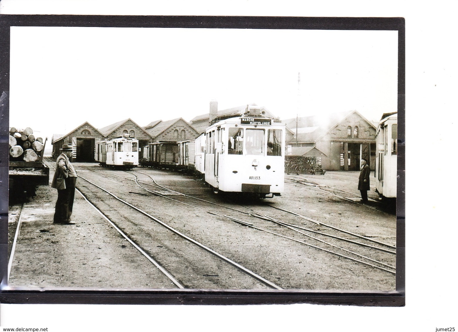 Photo Tram - Marloie - Dans Le Dépôt  (1952) - Marche-en-Famenne