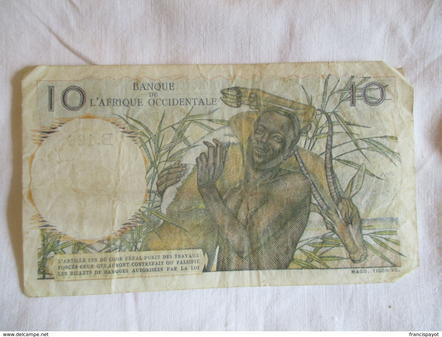 Afrique Occidentale Française: 10 Francs 1953 - West African States