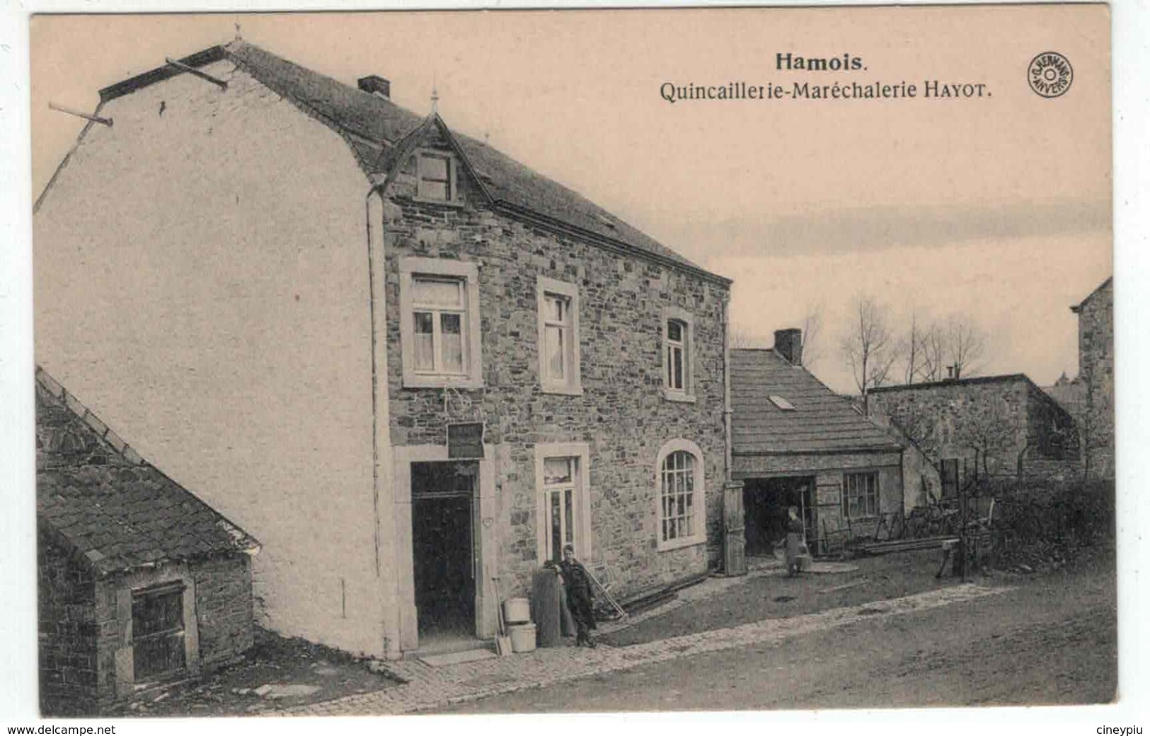 Hamois -Quincaillerie Maréchalerie Hayot - Ed. Hermans - Magnifique Carte - Hamois