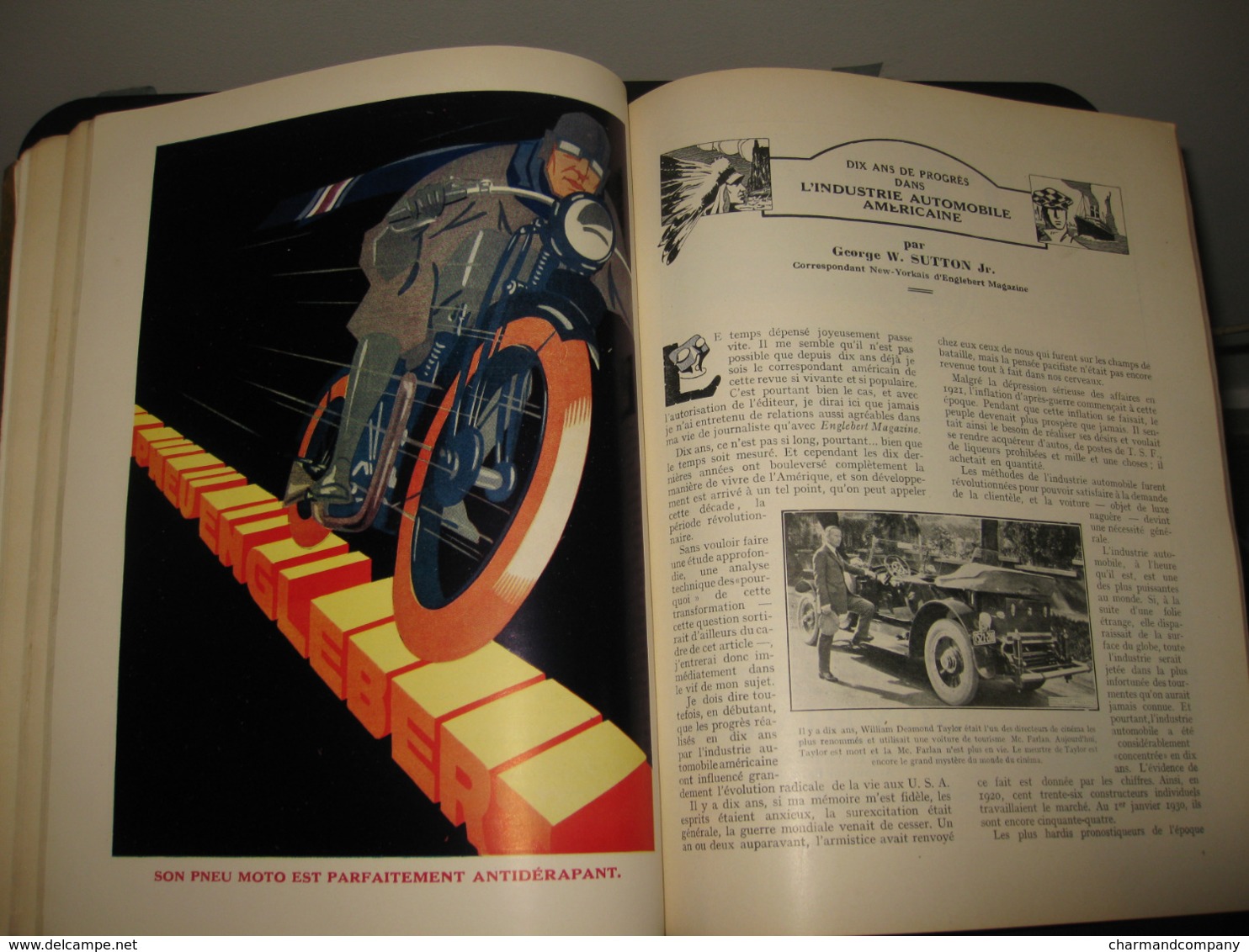 ENGLEBERT MAGAZINE 10e anniversaire 1920-1930 photos, publicités, illustr. de J. OCHS, René VINCENT.. 232 pages