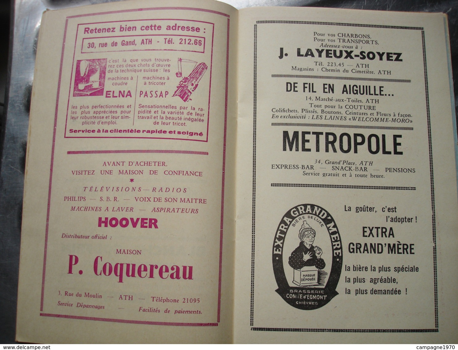 A VOIR !! ATH - DUCASSE A BAUDETS 1963 ( PORTE DE MONS ) - PROGRAMME ( NOMBREUSES PUBS ATHOISES ET REGIONALES ) - Belgien