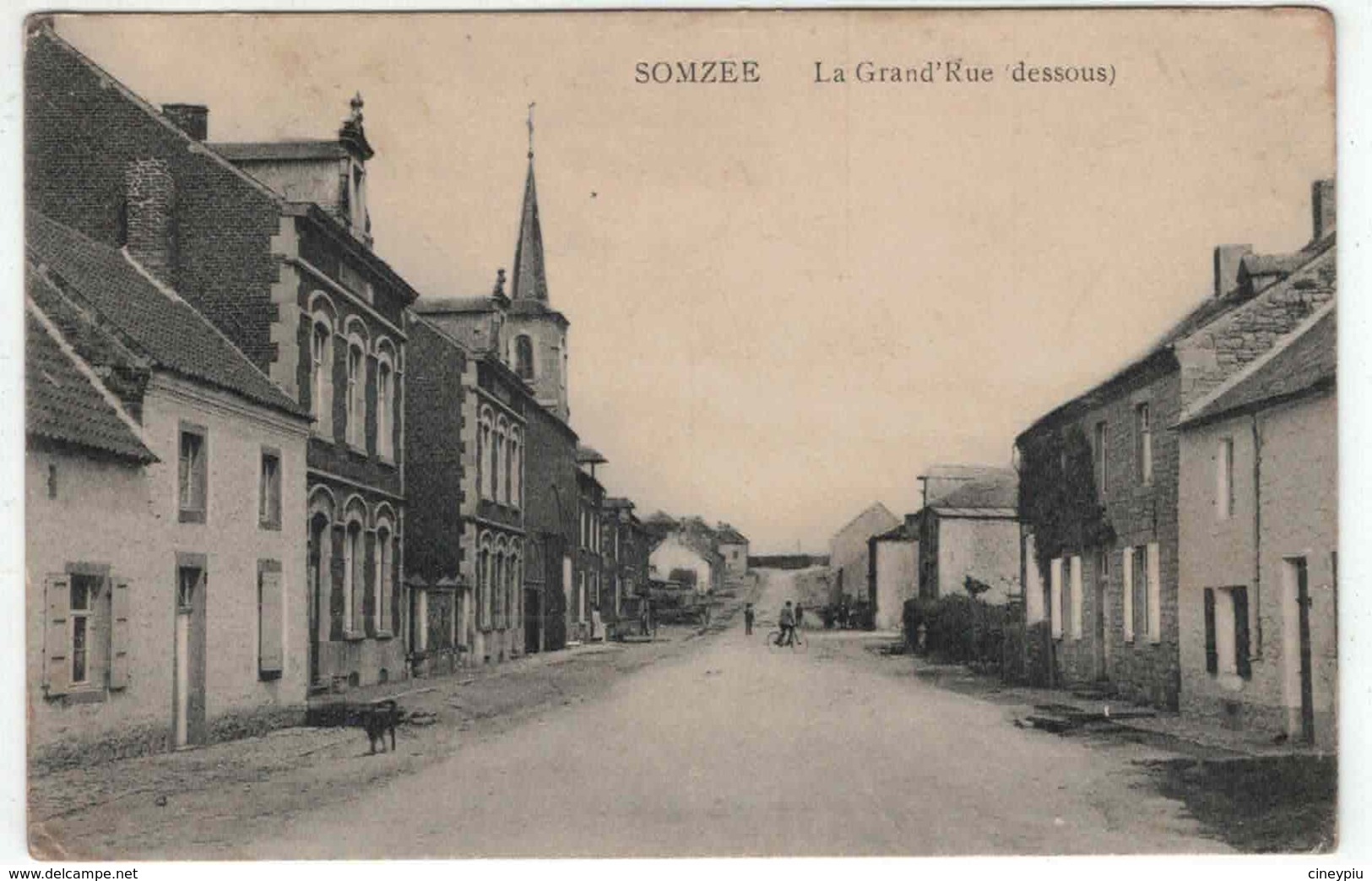 Walcourt - Somzee - La Grand'Rue (dessous) - EXTRA RARE - Edit Bayet - Walcourt