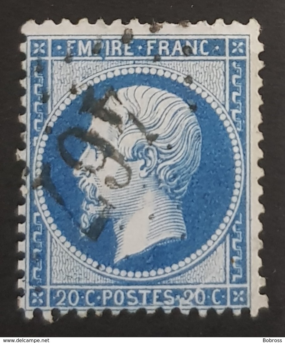 1862-1871 Emperor Napoléon Lll, 20c Bleu, France, Empire Française - 1862 Napoleone III