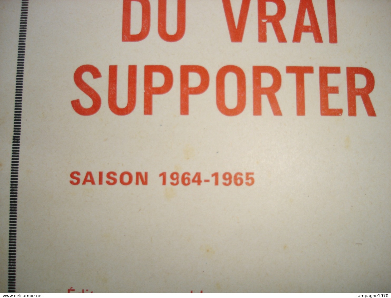 PAS COURANT !! ATH - JEUNESSE SPORTIVE ATHOISE FOOTBALL SAISON 1964 1965 - GUIDE DU VRAI SUPPORTER - Belgique