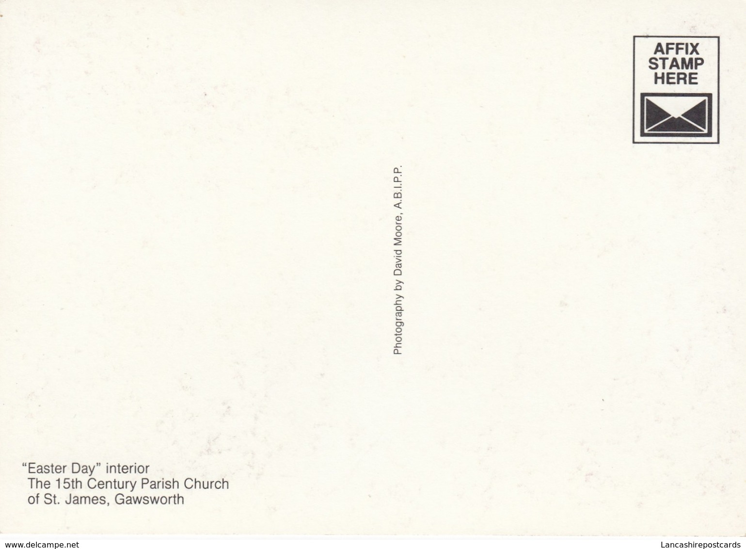 Postcard Easter Day Gawsworth Parish Church My Ref  B23800 - Other & Unclassified