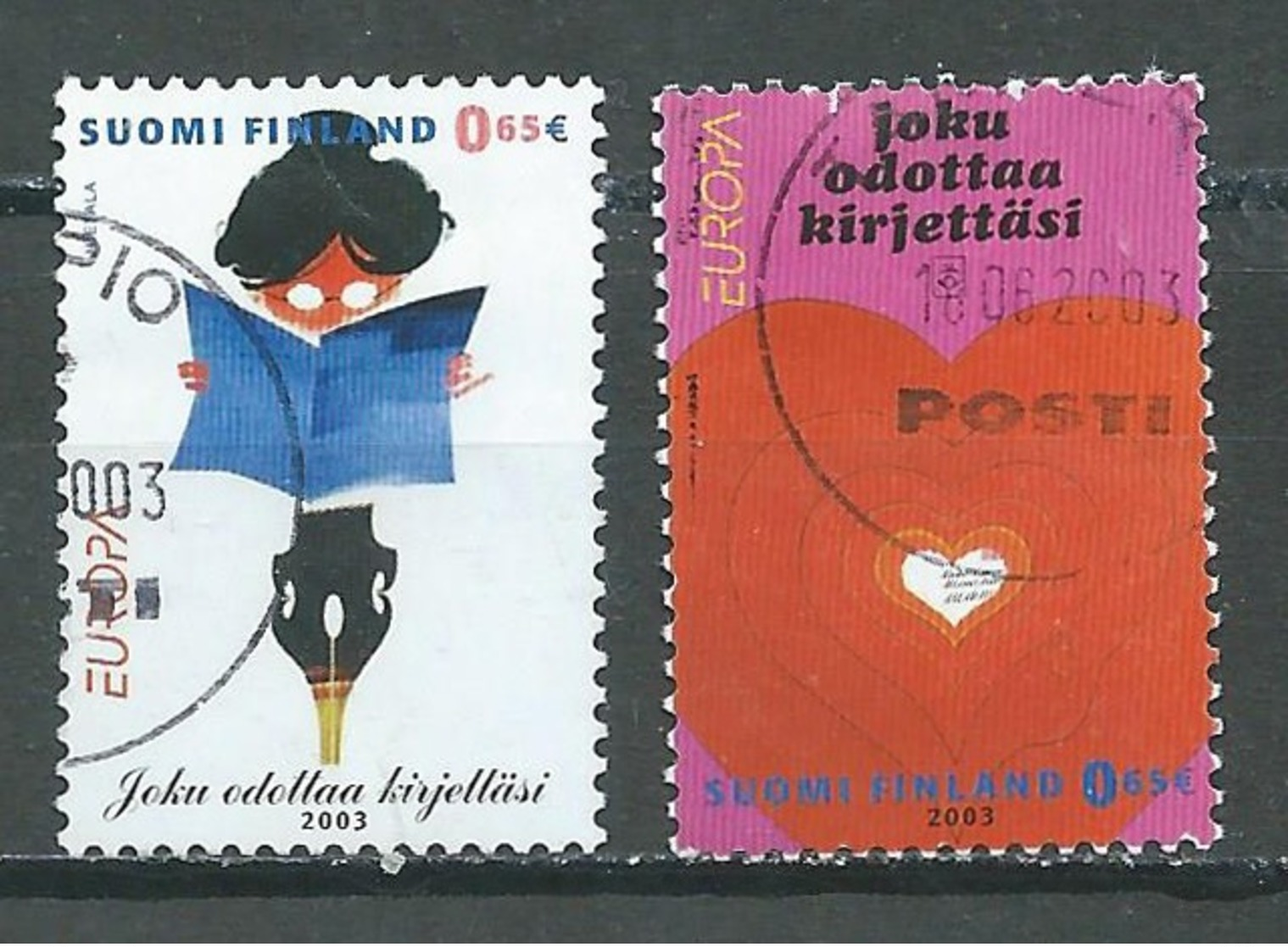 Finlande YT N°1621/1622 Europa 2003 Art De L'affiche Oblitéré ° - 2003