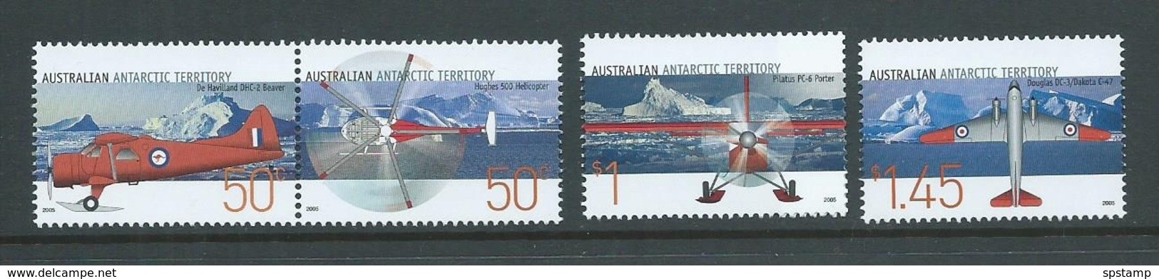 Australian Antarctic Territory 2005 Aviation / Aircraft Set Of 4  MNH - Unused Stamps