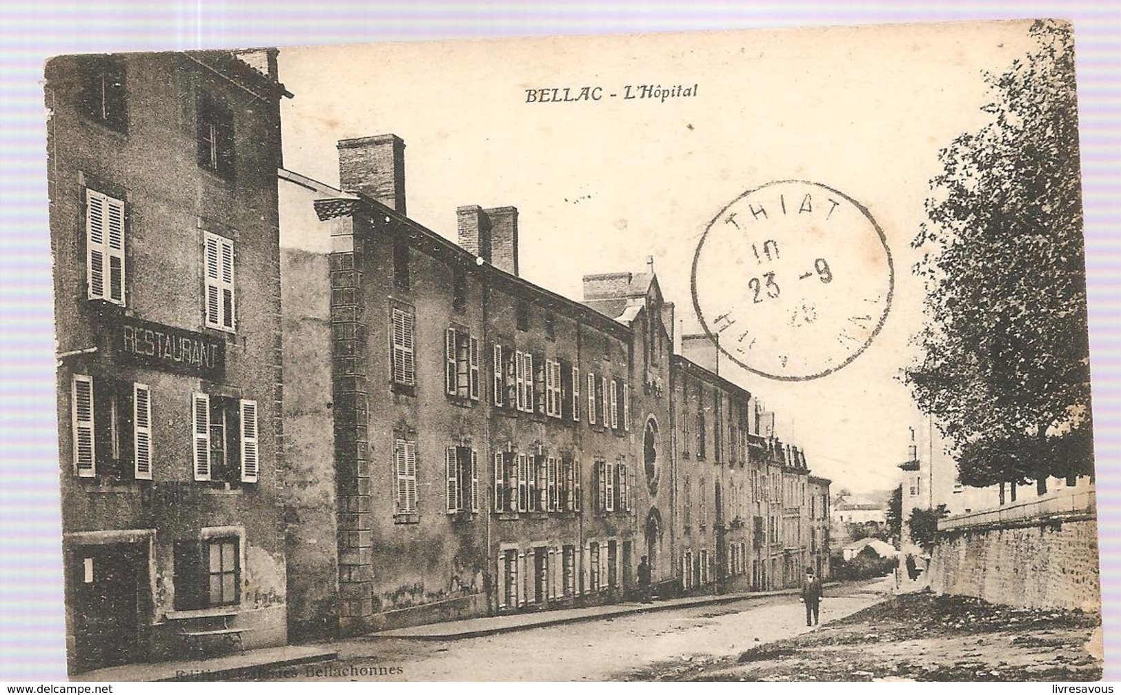 CPA Bellac (87) L'Hôpital écrite En 1923 - Bellac