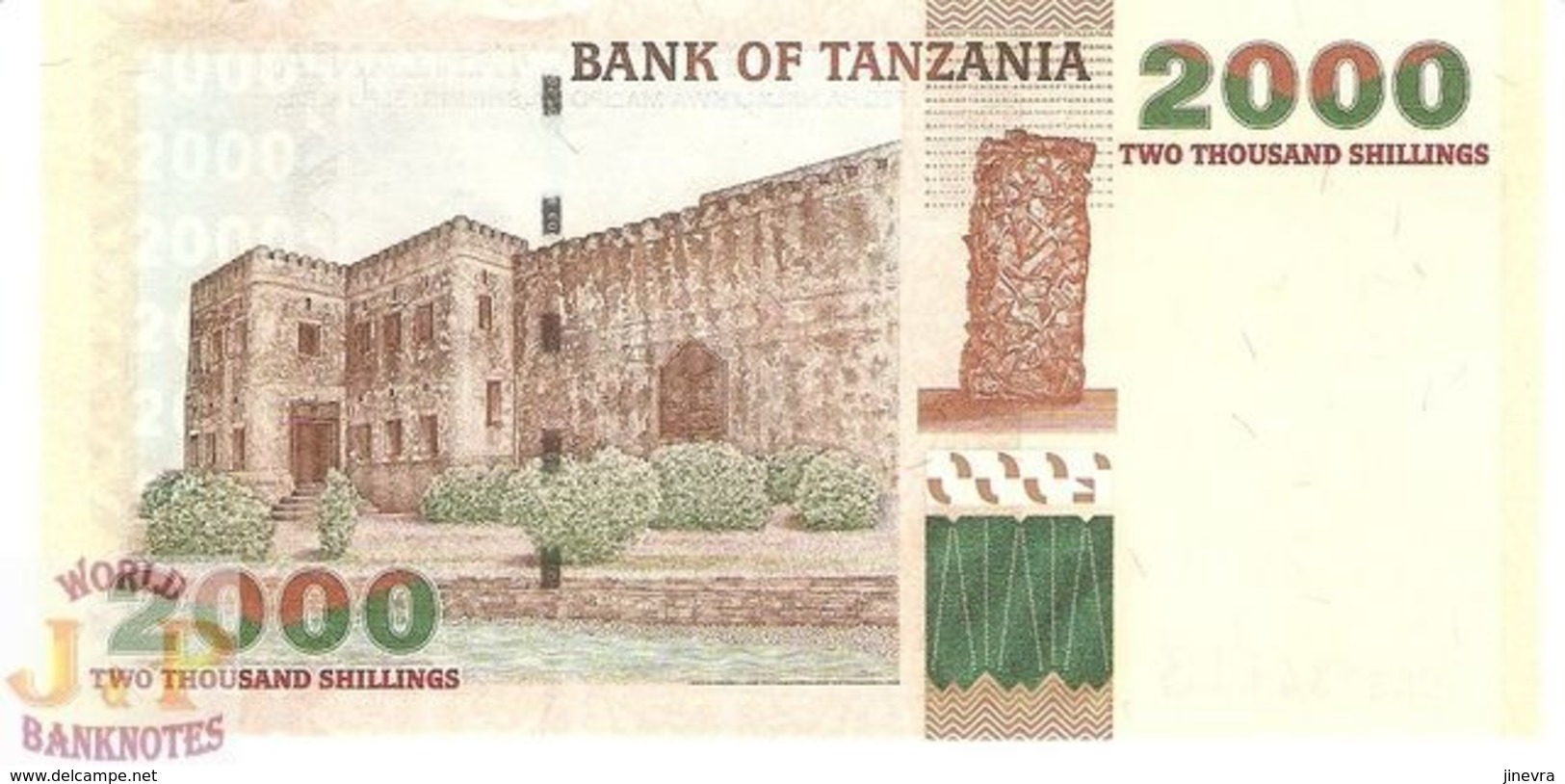 TANZANIA 2.000 SHILINGI 2003 PICK 37 UNC - Tanzania